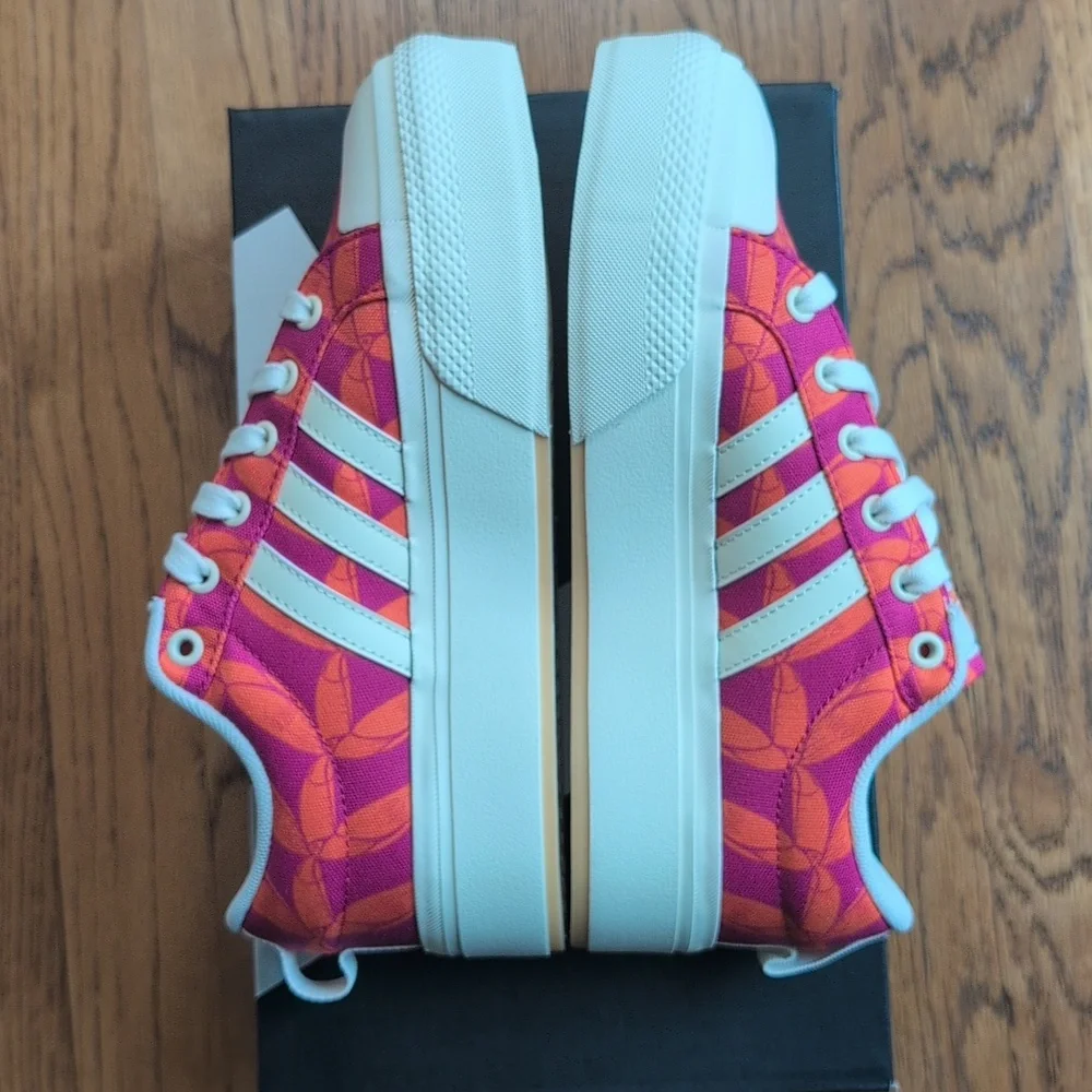 NIB FARM Rio Bravada 2.0 Platform Sneaker Adidas Collab Women's Size 7 Tucan